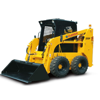चांगलिन येलो स्किड लोडर खुदाई 255F 0.4M3 ऑपरेटिंग वजन 2400 Kg